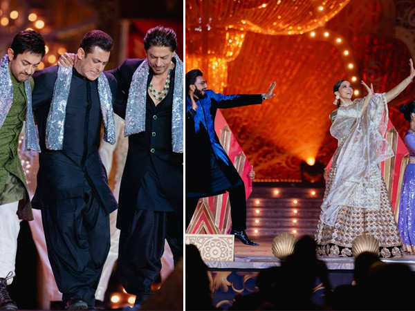 In pics: Shah Rukh Khan, Deepika Padukone, Ranveer Singh & more at Anant-Radhika's pre-wedding bash