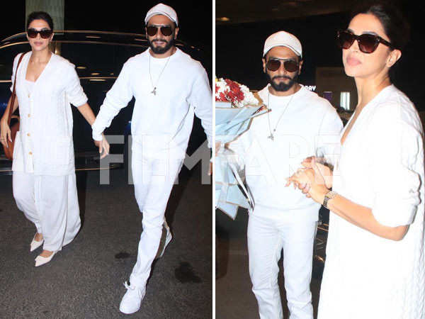 Ranveer Singh & Deepika Padukone Get Clicked at Airport for First Time After Pregnancy Announcement